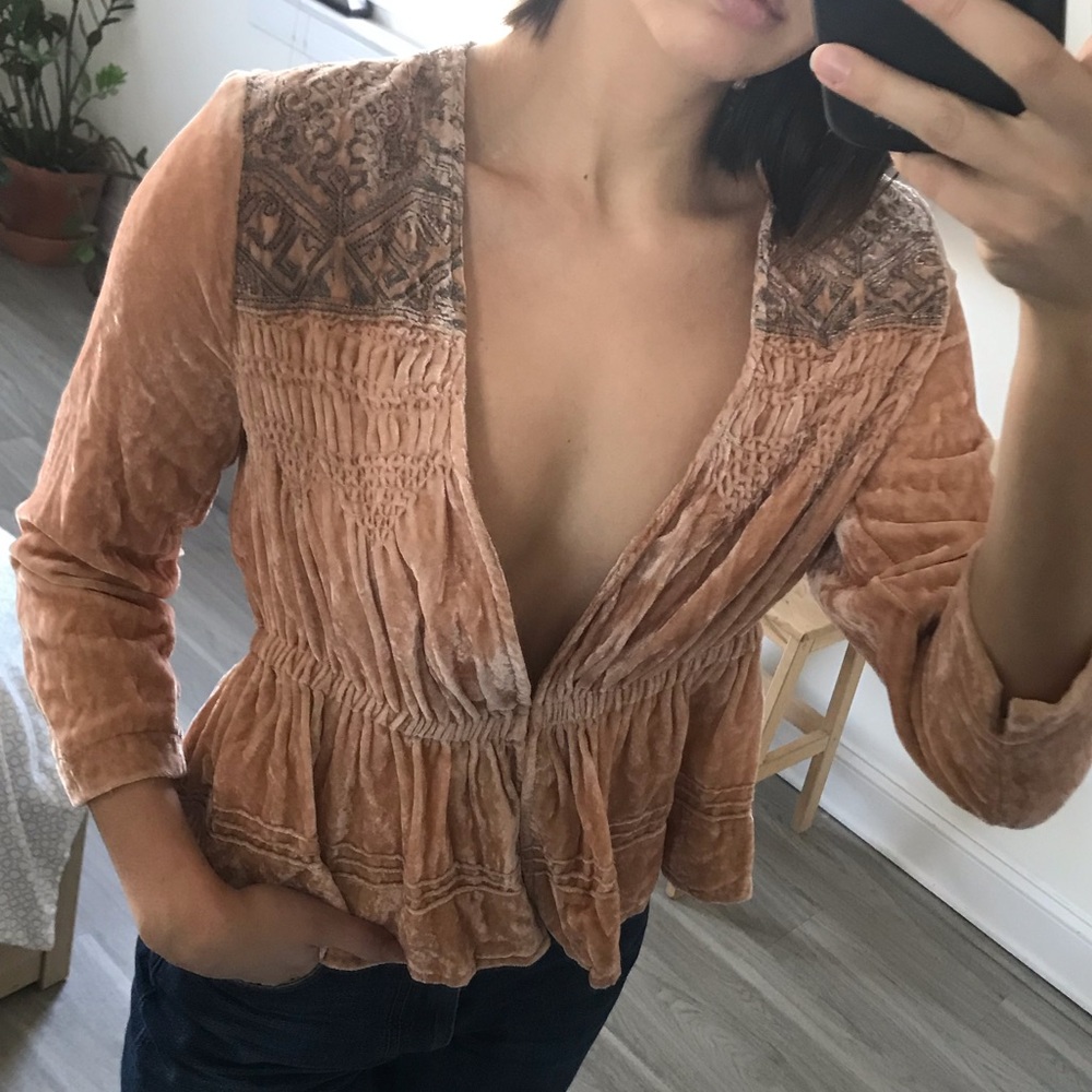 elevenses Velvet Embroidered Bolero